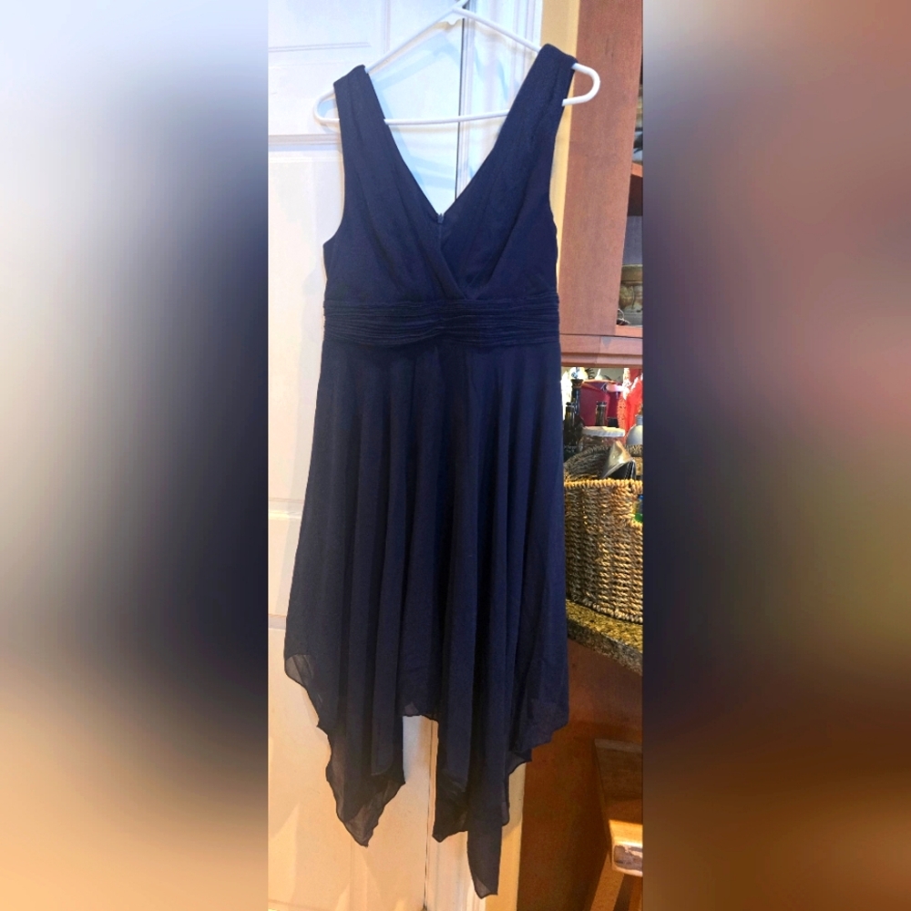 blue special occassion dress